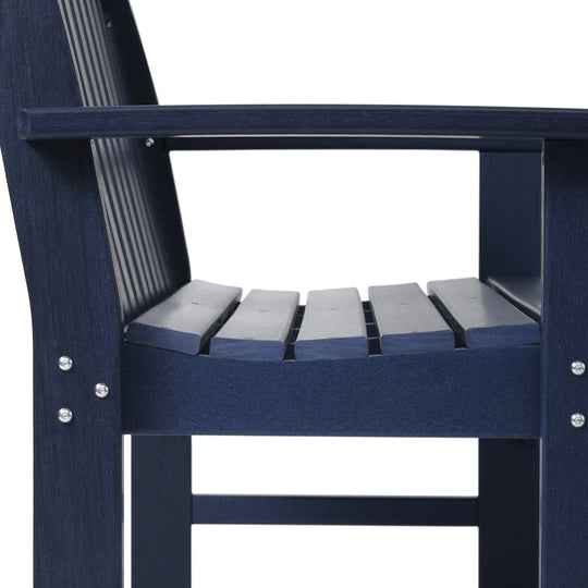 Malibu 3-Piece HDPE Outdoor Patio Furniture Couch and Coffee Table Set