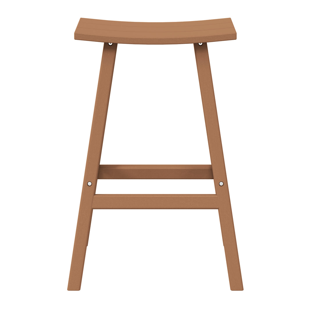 Malibu 29" height Outdoor / Patio Saddle bar stool