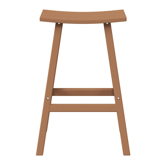 Malibu 29" height Outdoor / Patio Saddle bar stool