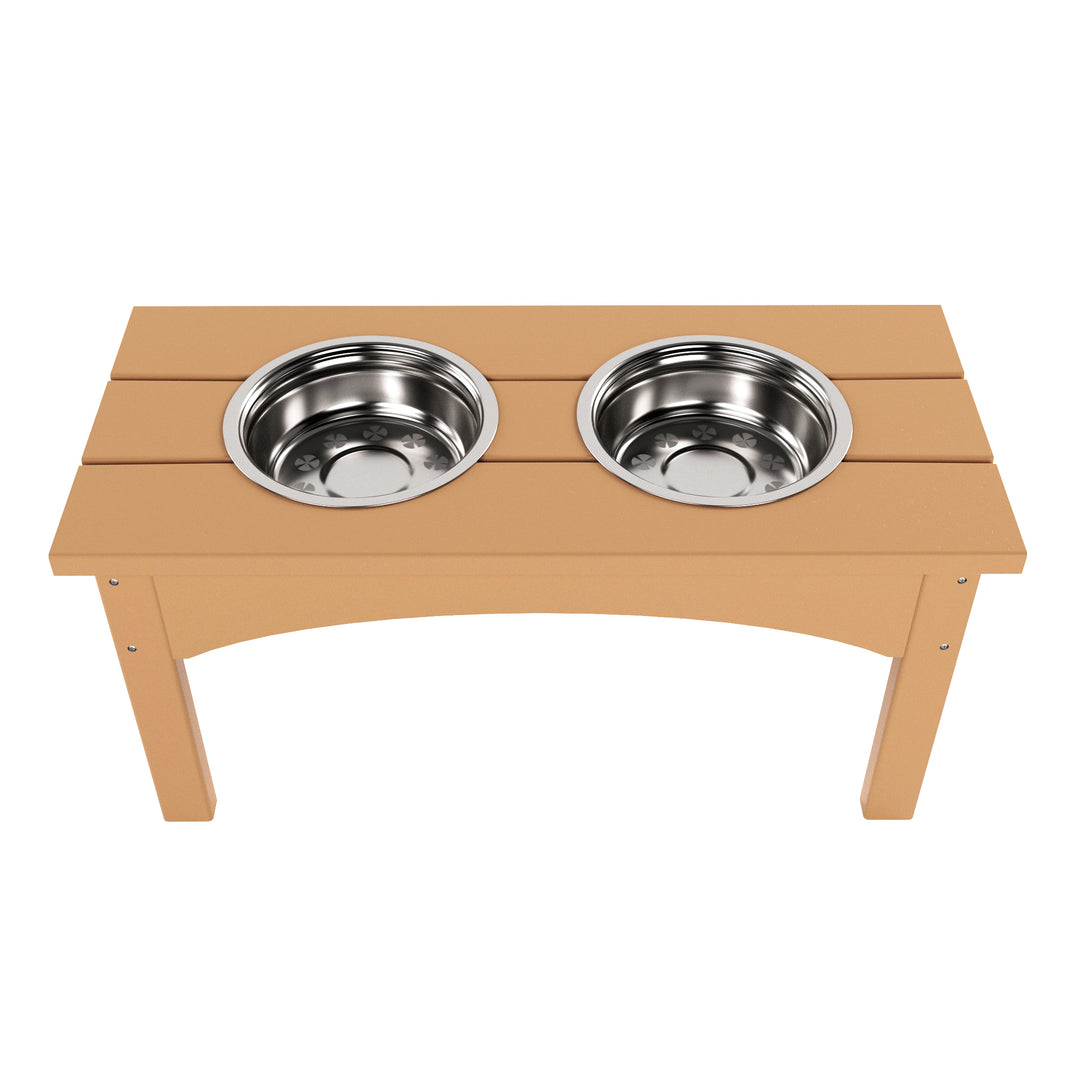 Malibu HDPE Weather Resistant Elevated Pet Feeder