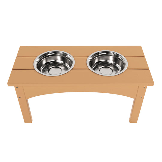 Malibu HDPE Weather Resistant Elevated Pet Feeder