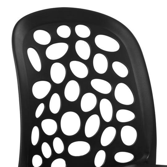 Playa Outdoor Modern Stackable Patio Dining Chairs (Set of 2)