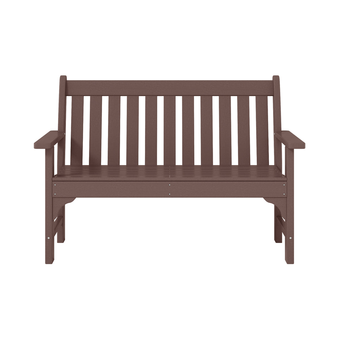 Malibu 3-Piece HDPE Outdoor Patio Furniture Couch and Coffee Table Set