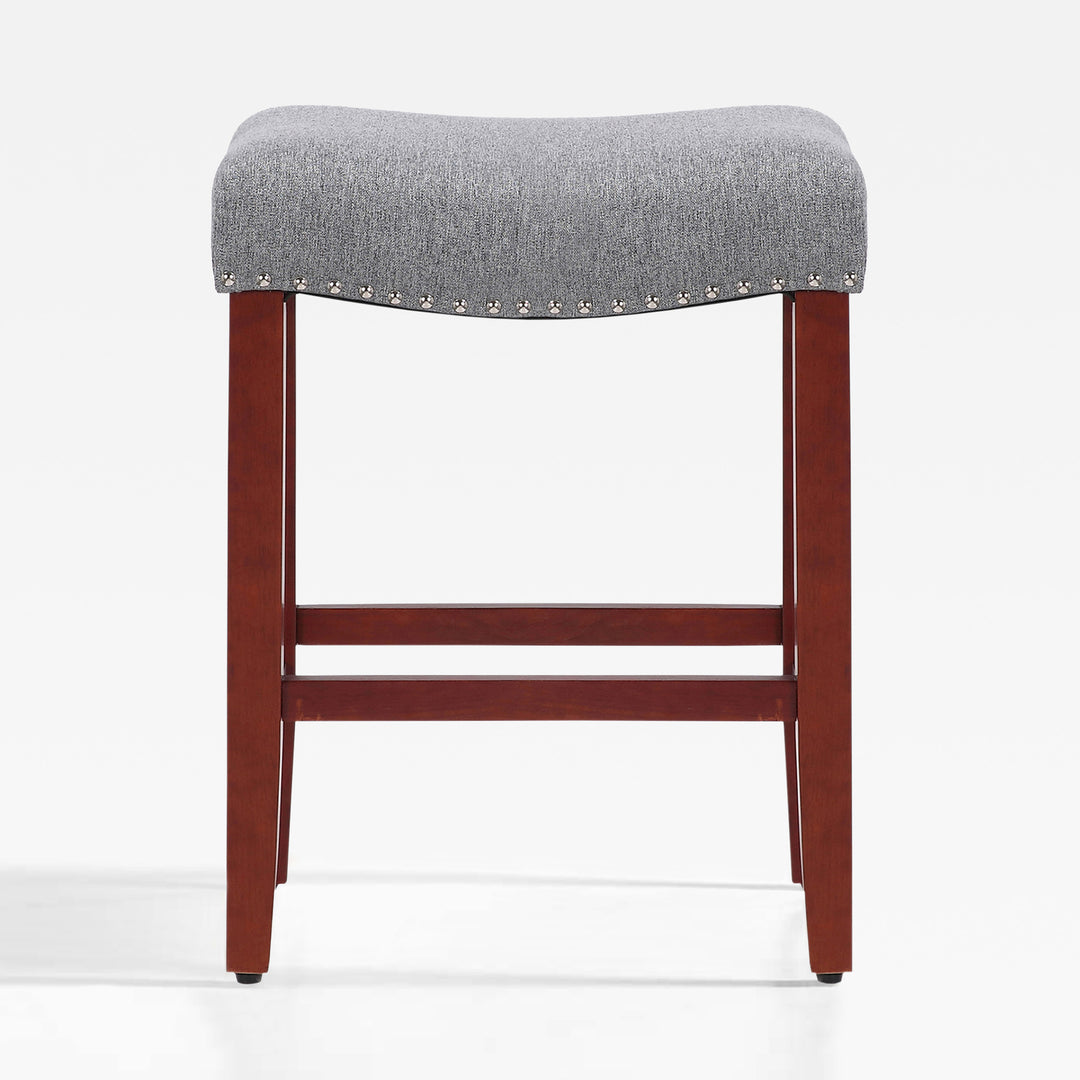 Lenox 24" upholstered nail head bar counter stool