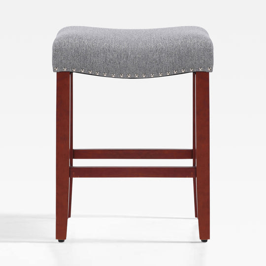 Lenox 24" upholstered nail head bar counter stool