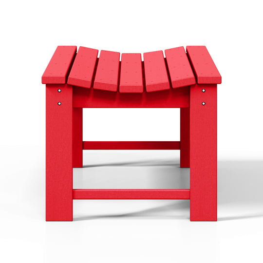 Malibu 48" length backless Poly Wood Outdoor / Garden bench