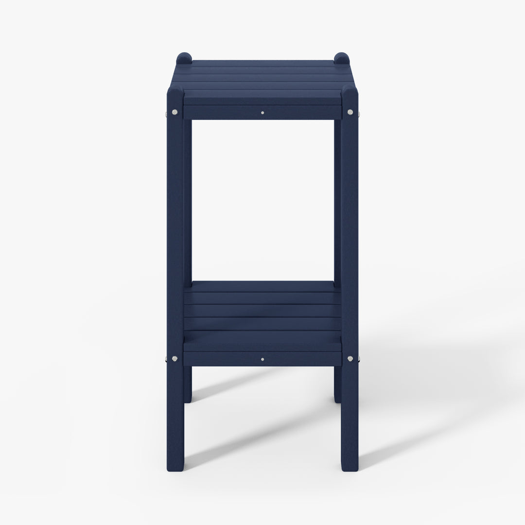 Malibu 36" Outdoor Adirondack HDPE 2-Tier Patio Side Table