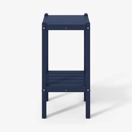 Malibu 36" Outdoor Adirondack HDPE 2-Tier Patio Side Table