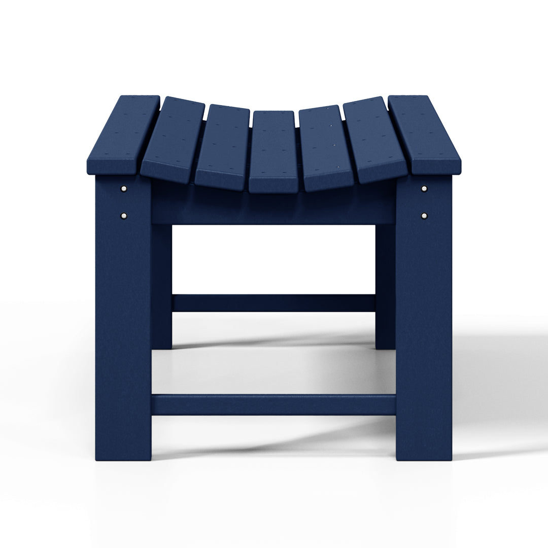 Malibu 48" length backless Poly Wood Outdoor / Garden bench