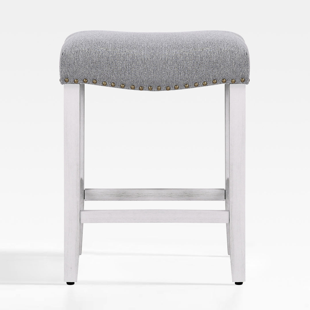 Lenox 24" upholstered nail head bar counter stool