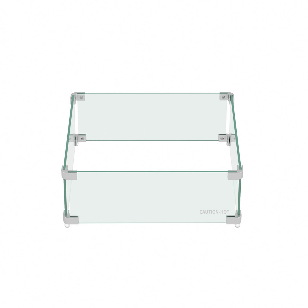 Sansom Square Tempered Glass Fire Flame Guard