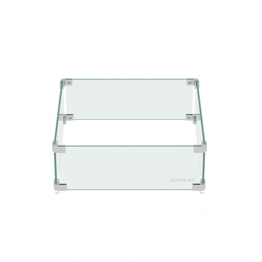 Sansom Square Tempered Glass Fire Flame Guard