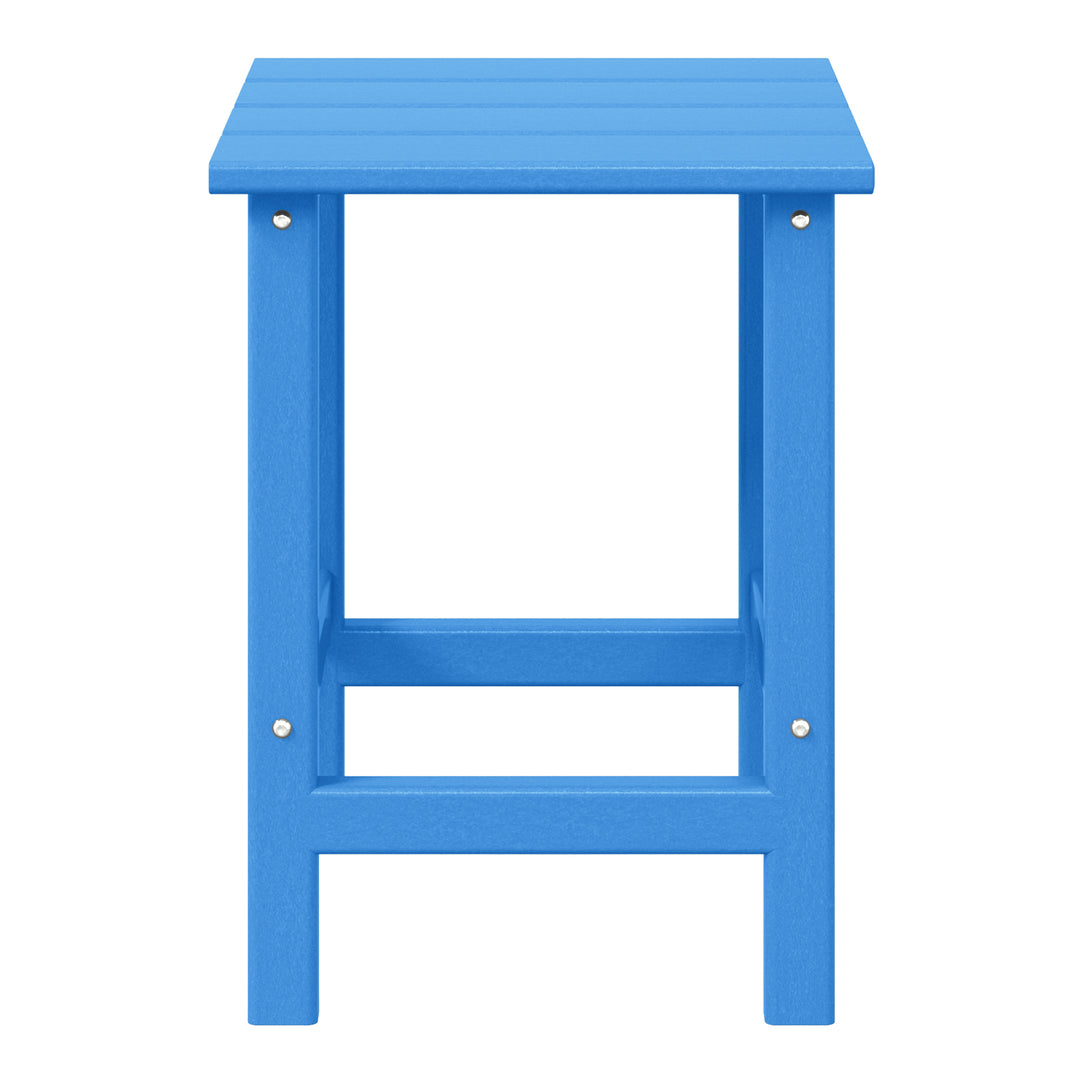 Malibu 14" square outdoor Side table for Adirondack chair