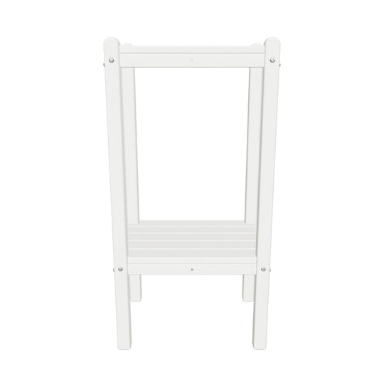 Malibu 36" Outdoor Adirondack HDPE 2-Tier Patio Side Table