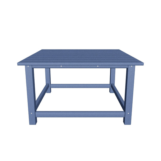Malibu Low Outdoor HDPE Square Patio Coffee Table