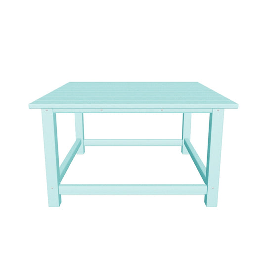 Malibu Low Outdoor HDPE Square Patio Coffee Table