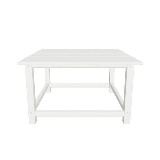 Malibu Low Outdoor HDPE Square Patio Coffee Table