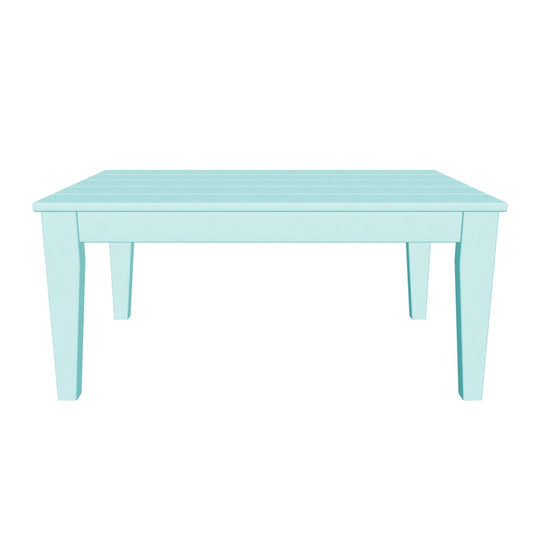 Malibu Low Outdoor HDPE Patio Rectangle Coffee Table