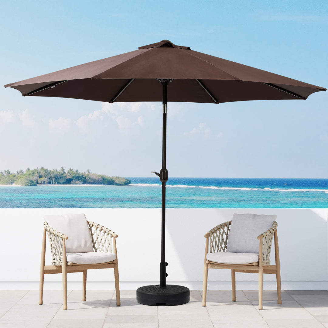 Paolo 9 ft. Patio Table Umbrella with tilt and crank features