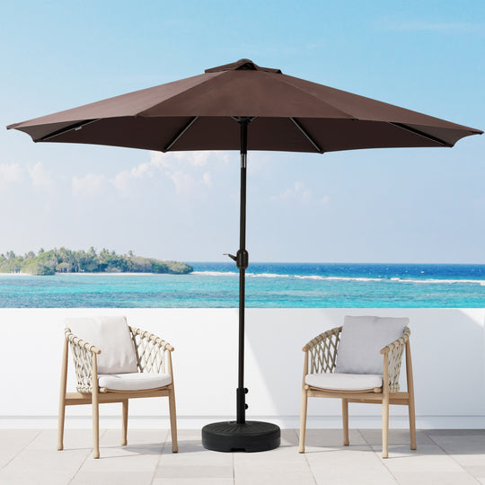 Paolo 9 ft. Patio Table Umbrella with tilt and crank features
