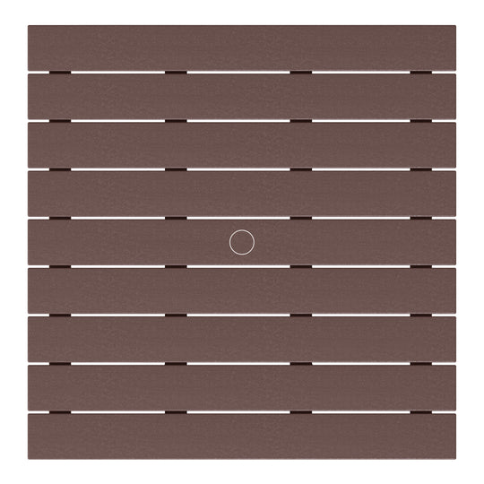 Dylan 5-Piece Outdoor Patio HDPE Adirondack Chair With Square Coffee Table Conversation Set