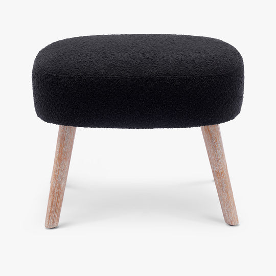 Genevieve 21" Wide Square Upholstered Cushion Ottoman Foot Stool