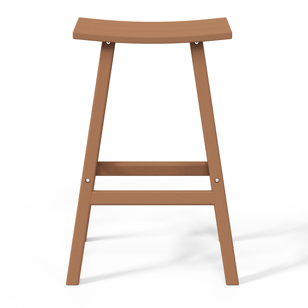 Malibu 29" height Outdoor / Patio Saddle bar stool