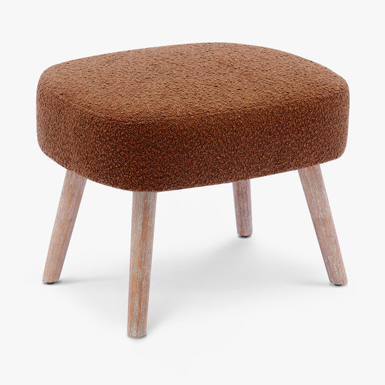 Genevieve 21" Wide Square Upholstered Cushion Ottoman Foot Stool