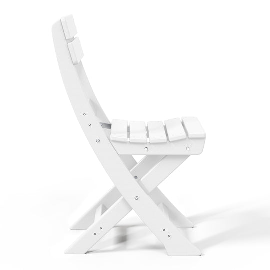 Malibu HDPE Outdoor Patio Modern Folding Dining Chair