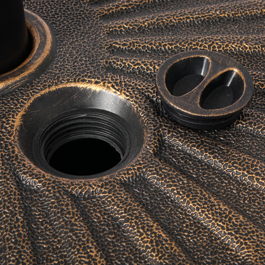 Easten 20" diameter round hard plastic free standing umbrella base