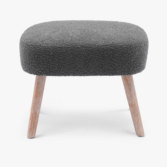 Genevieve 21" Wide Square Upholstered Cushion Ottoman Foot Stool