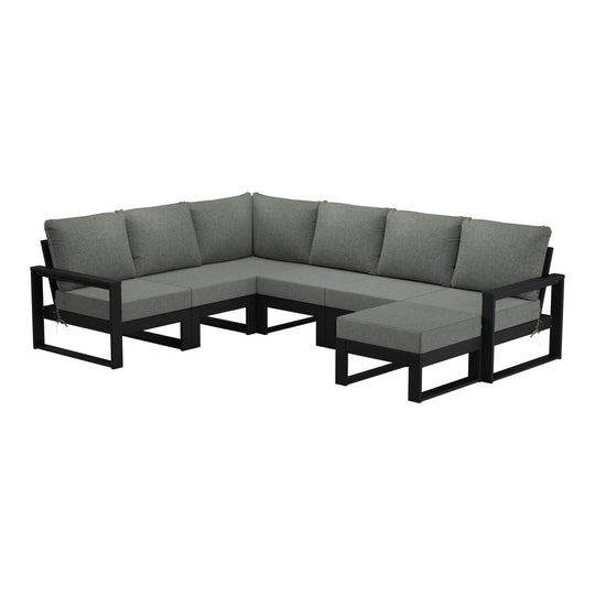Montara 7-Piece Outdoor Modular L-Shaped Corner Patio Sectional Sofa Set