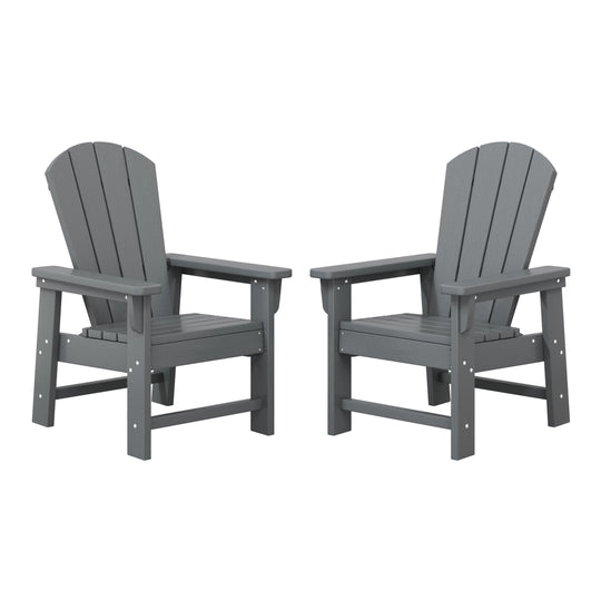 Malibu Kids Outdoor Adirondack Plastic Patio Chair (Set of 2)