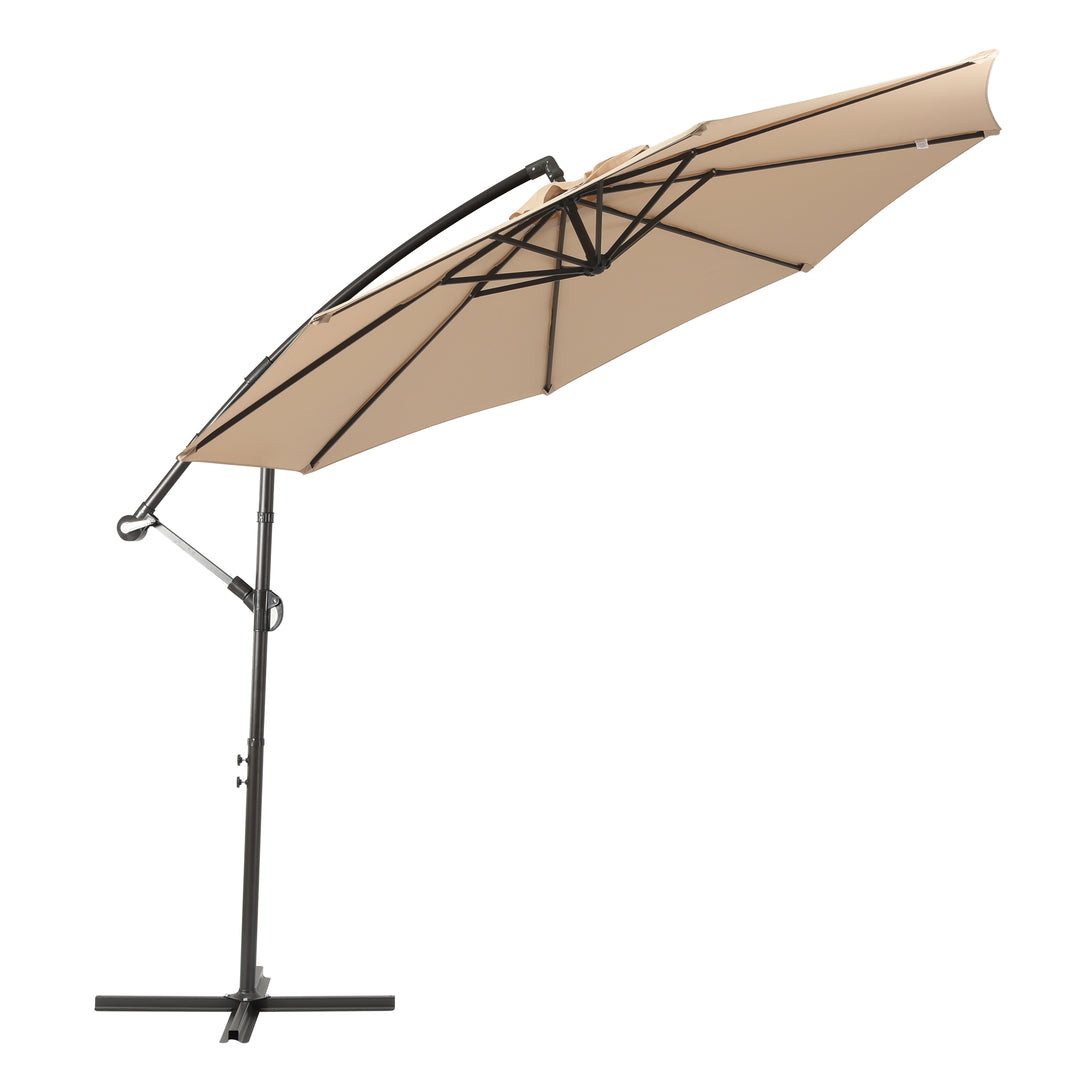 Julia 10 ft. Outdoor / Patio Cantilever Hanging Umbrella
