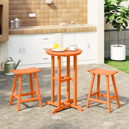 Malibu Outdoor Patio Counter Height Bar Stools Bistro Bar Table Set