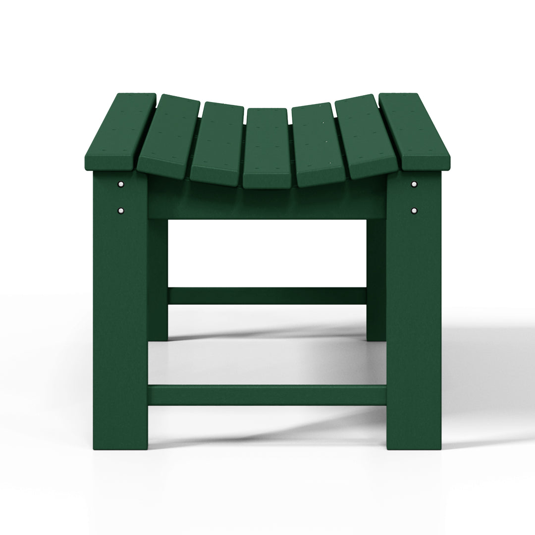 Malibu 48" length backless Poly Wood Outdoor / Garden bench