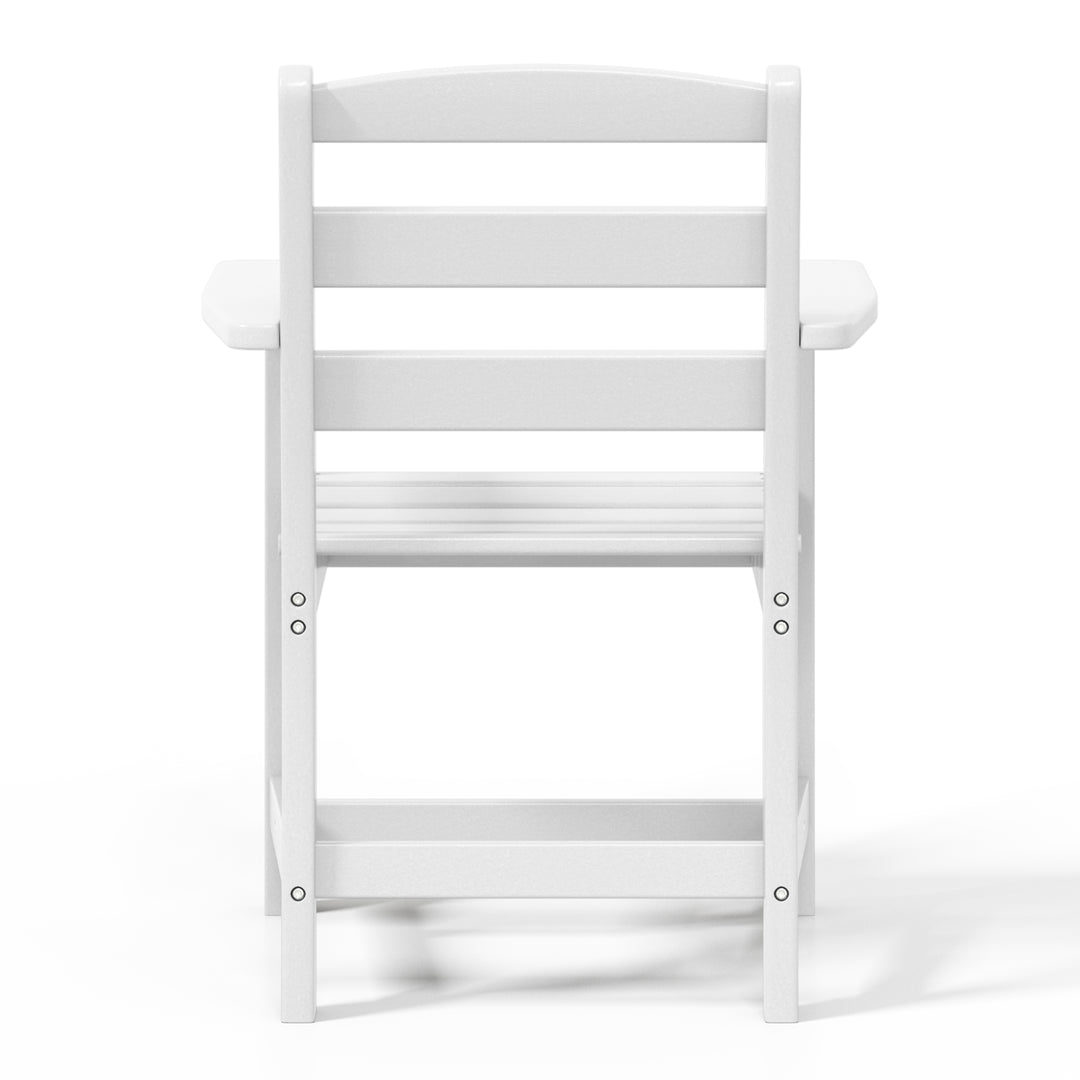 Ashore Outdoor HDPE Patio Classic Dining Arm Chair