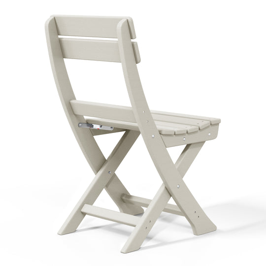 Malibu HDPE Outdoor Patio Modern Folding Dining Chair