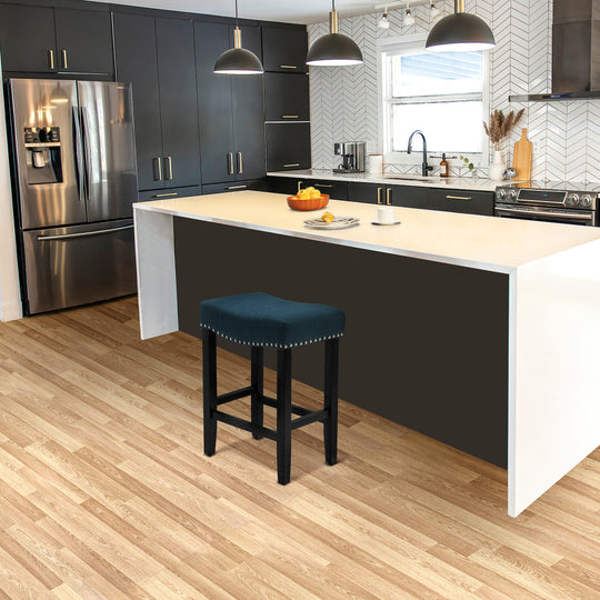 Lenox 24" upholstered nail head bar counter stool