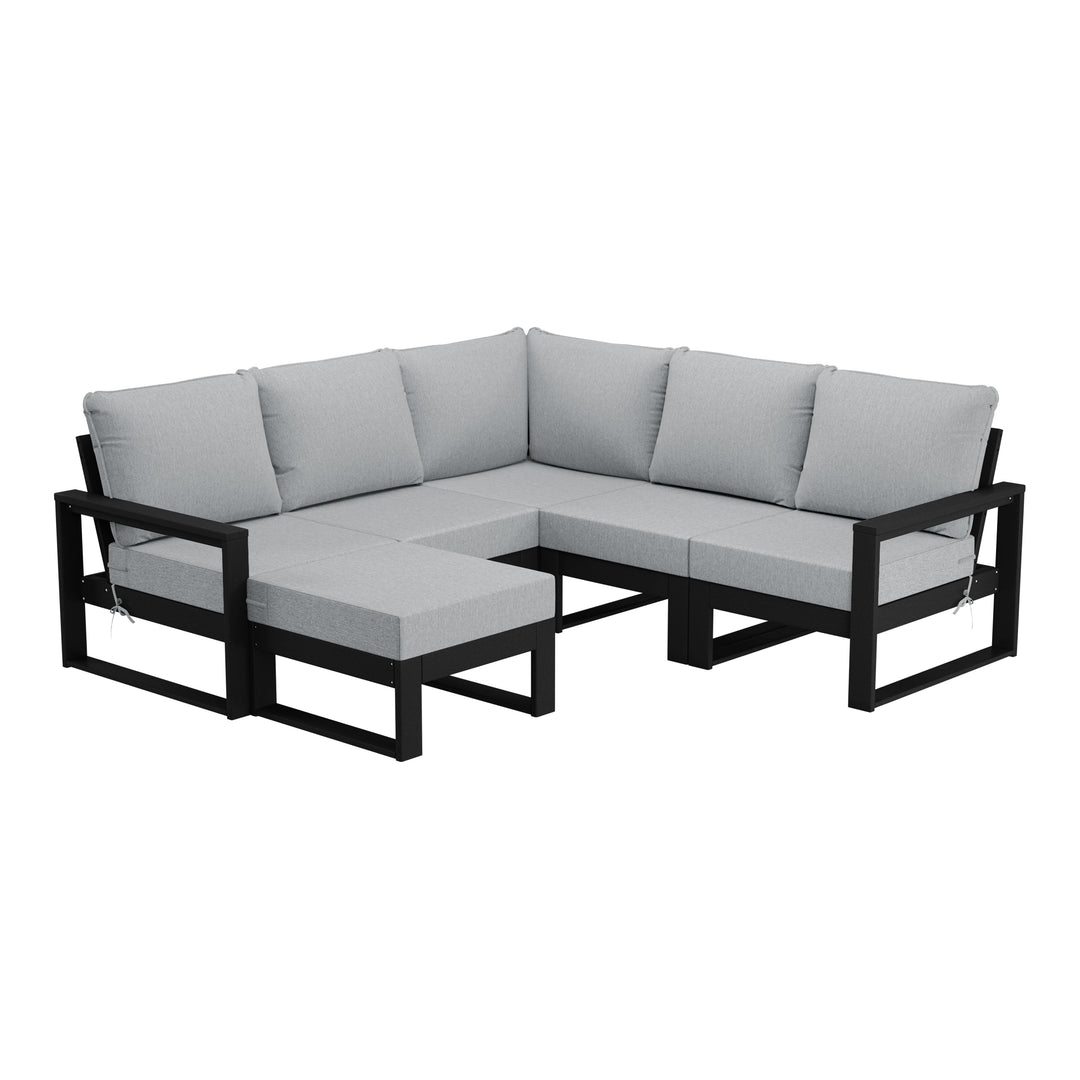 Montara 6-Piece Outdoor Patio Corner Sectional Sofa Conversation Set