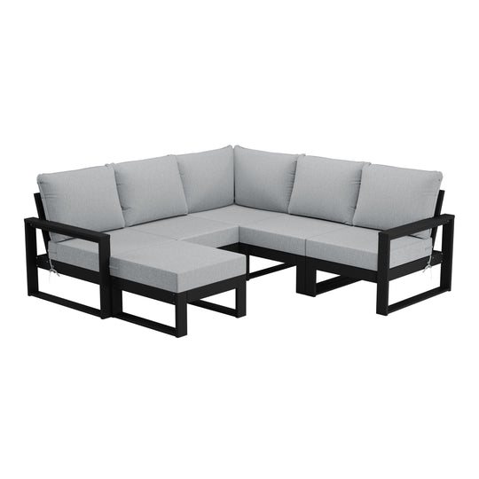 Montara 6-Piece Outdoor Patio Corner Sectional Sofa Conversation Set