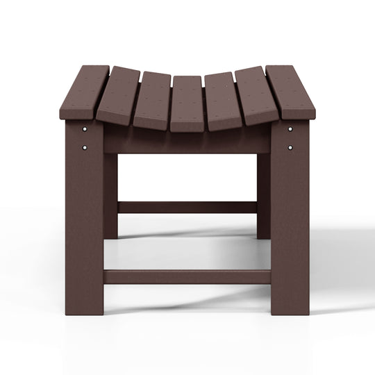 Malibu 48" length backless Poly Wood Outdoor / Garden bench