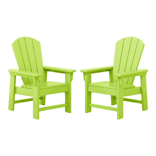 Malibu Kids Outdoor Adirondack Plastic Patio Chair (Set of 2)