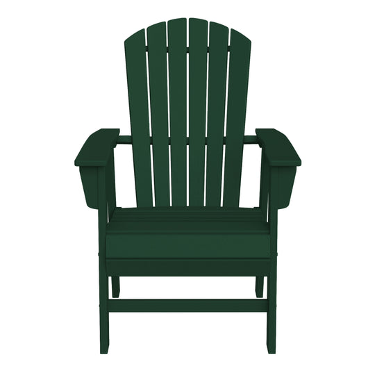 Dylan Outdoor Patio Shell-back Adirondack Dining Chair Weather Resistant
