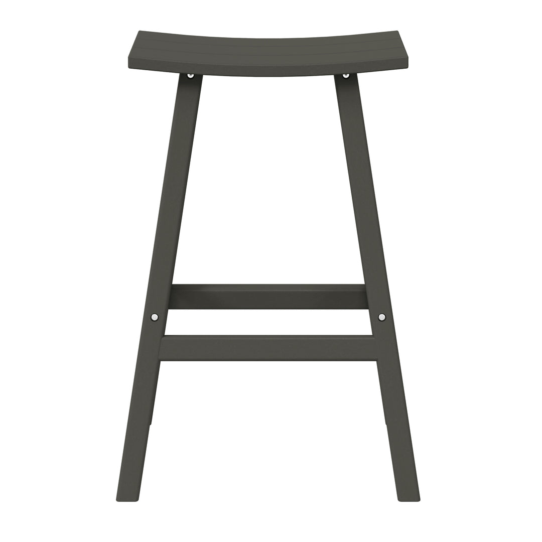 Malibu 29" height Outdoor / Patio Saddle bar stool