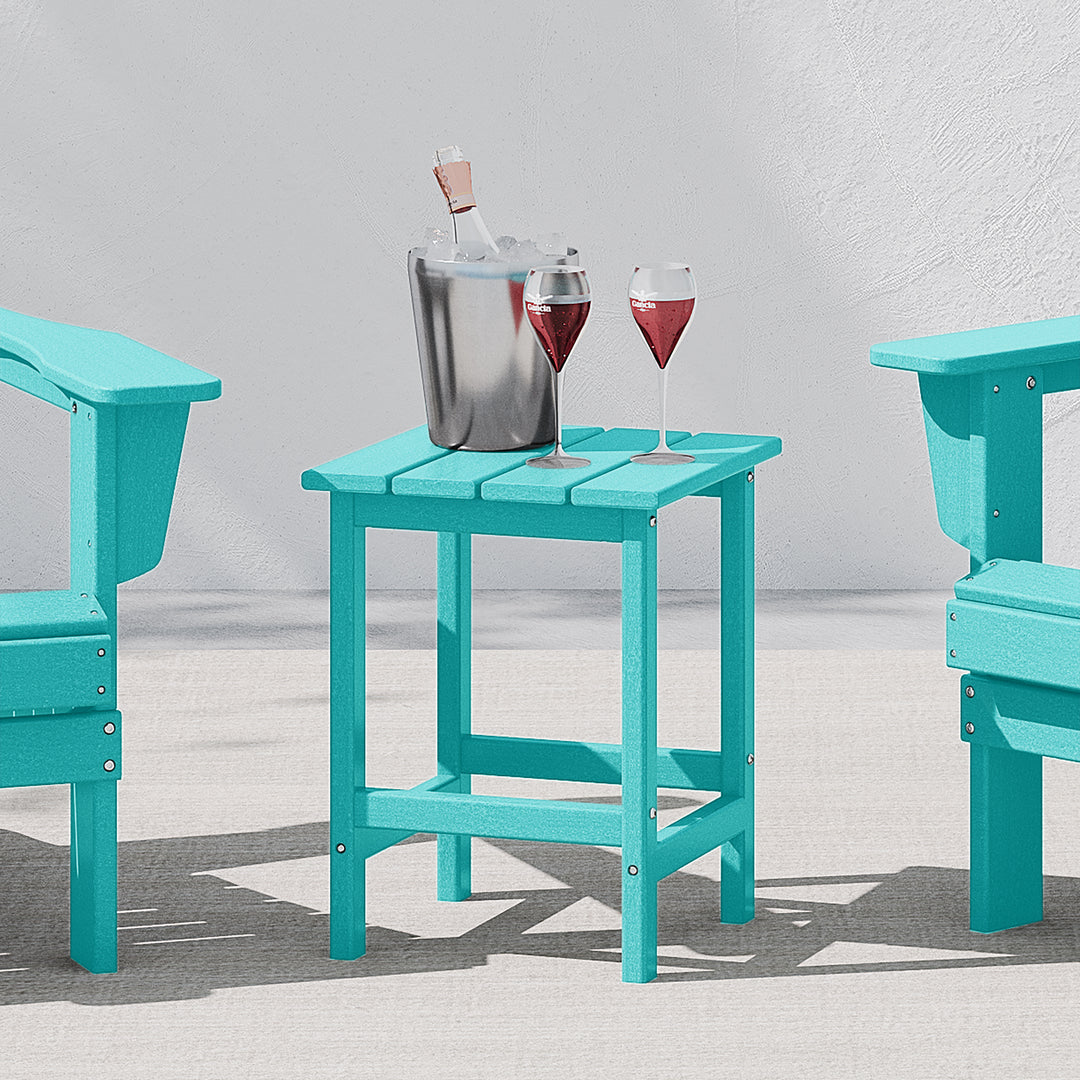 Malibu 14" square outdoor Side table for Adirondack chair