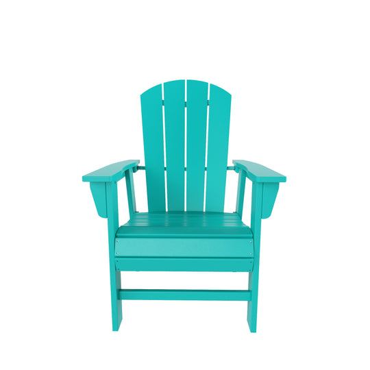 Malibu Outdoor Patio HDPE Plastic Adirondack Dining Chair