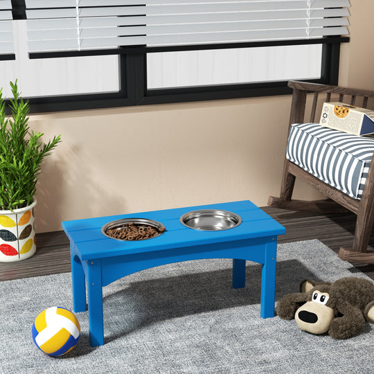 Malibu HDPE Weather Resistant Elevated Pet Feeder