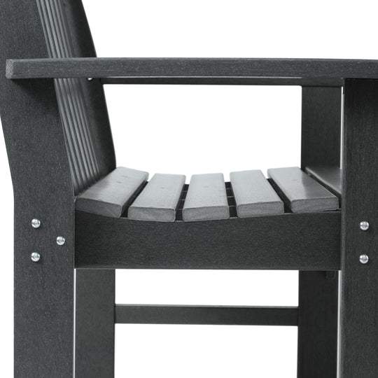 Malibu 3-Piece HDPE Outdoor Patio Furniture Couch and Coffee Table Set