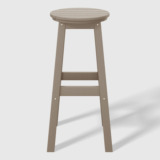 Malibu 29" HDPE Outdoor Patio Round Bar Stool